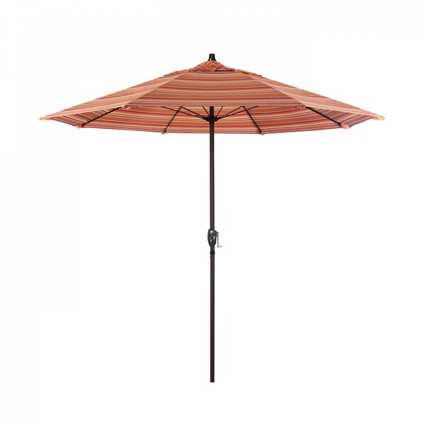 California Umbrella 7.5' Bronze Aluminum Market Patio Umbrella, Sunbrella Dolce Mango 194061336359 - main